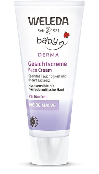 Baby Derma Cremă Facială cu Nalbă Albă