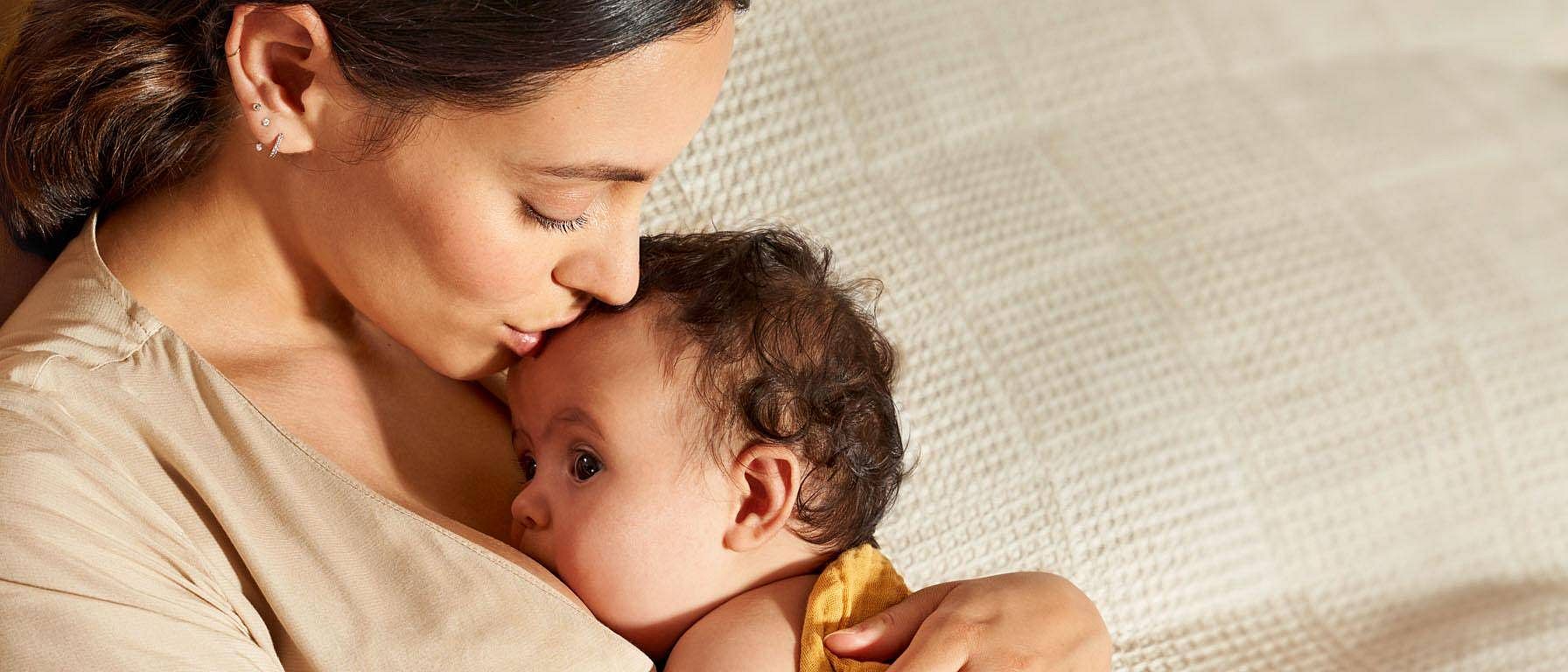 woman with baby