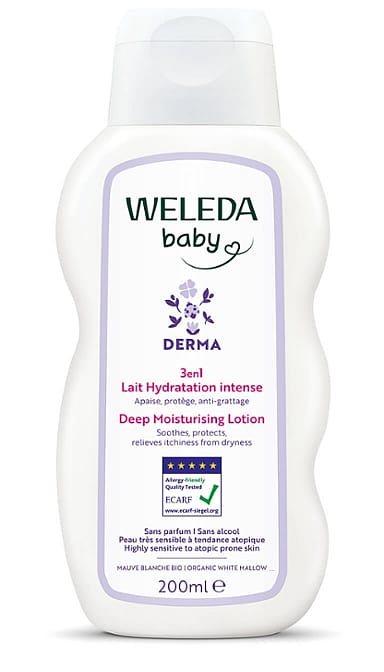 Baby Derma Loțiune hidratantă 3 în1 cu nalbă albă