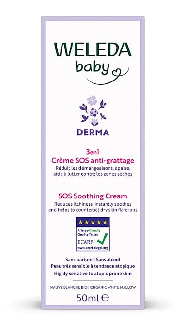 Baby Derma Cremă SOS 3 în1 cu nalbă albă