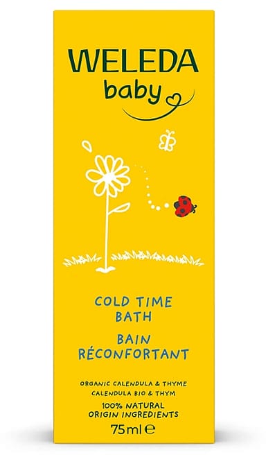 Baby Băiță cu gălbenele pentru zile reci