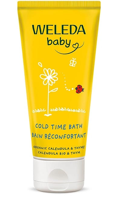 Baby Băiță cu gălbenele pentru zile reci