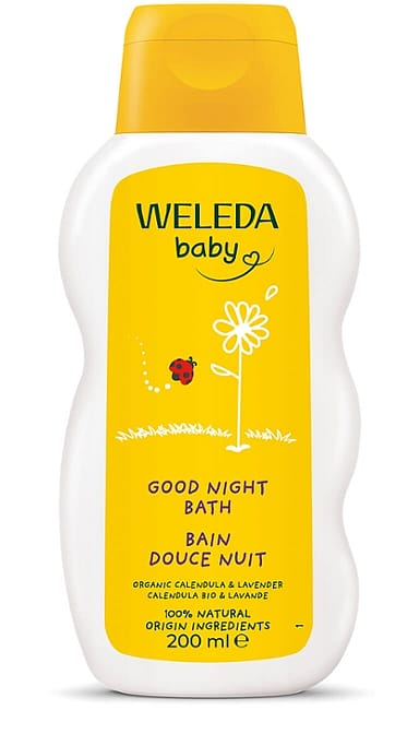 Baby Băiță cu gălbenele pentru un somn liniștit