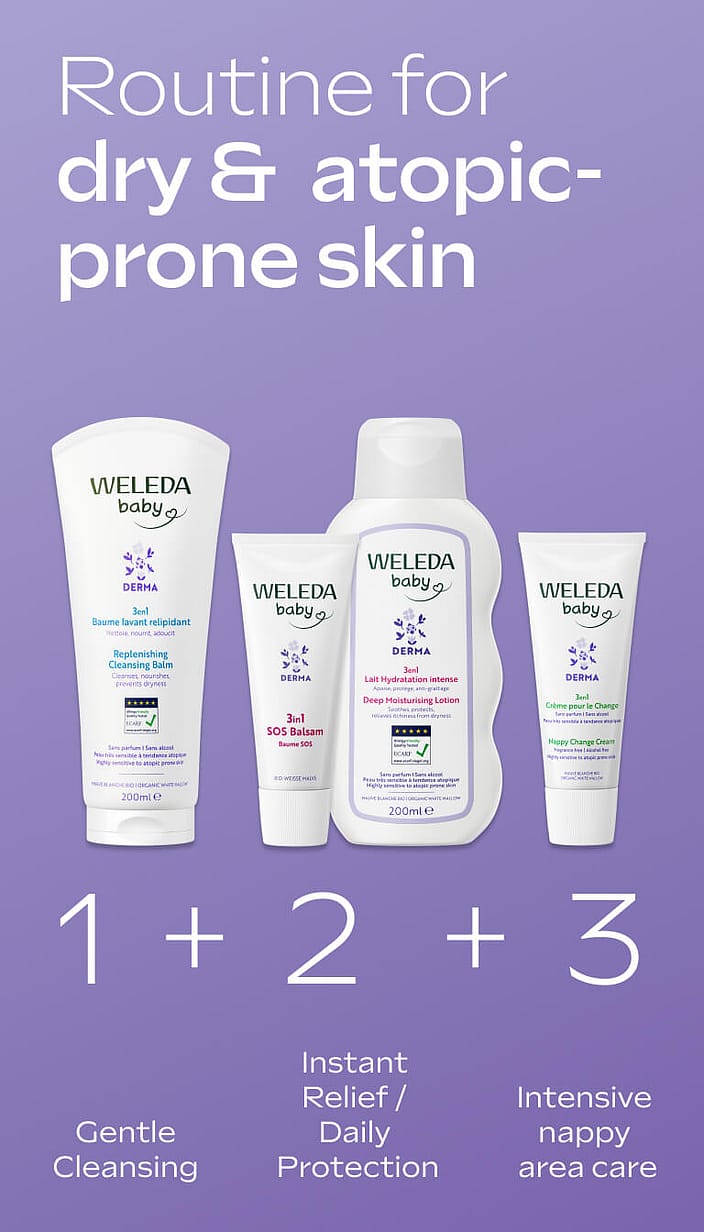 Baby Derma Cremă SOS 3 în1 cu nalbă albă
