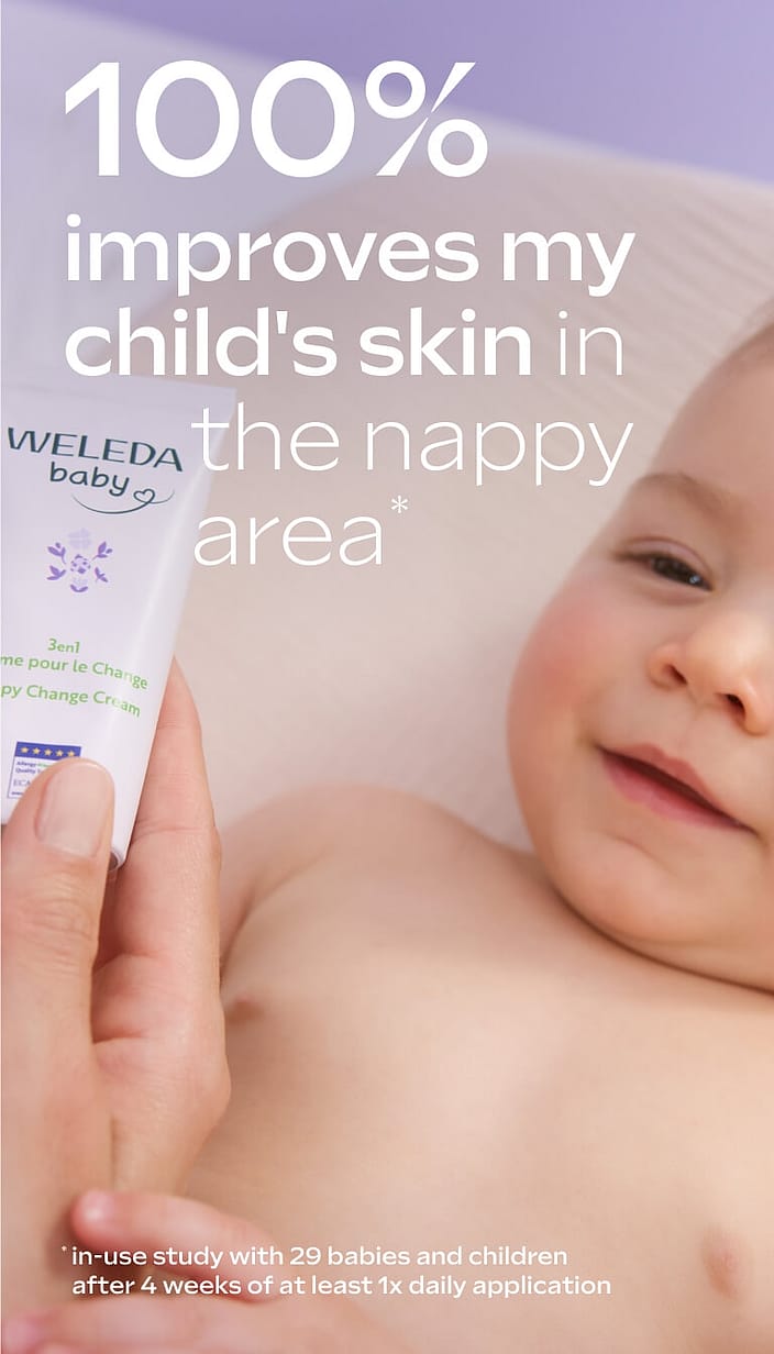 Baby Derma Cremă pentru zona scutecului 3 în1 cu nalbă albă