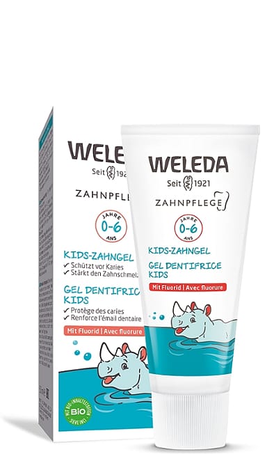 Gel de dinți pentru copii cu fluor, 50 ml (0-6 ani)