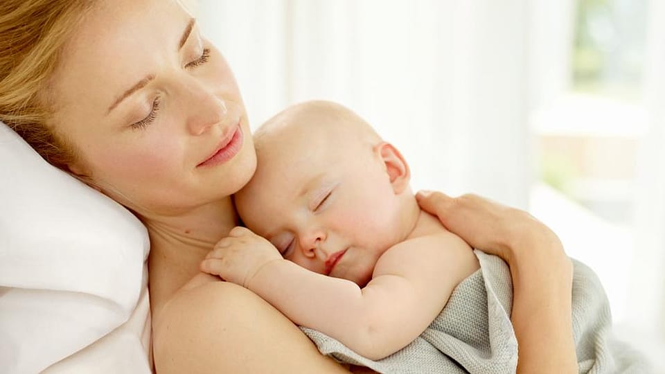 woman and baby